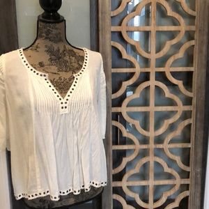 Denim & Supply Ralph Lauren Cream Baby Doll Shirt